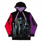 Disney by loungefly sweater à capuche unisexe villains color block (xl)
