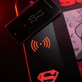 Numskull - dc comics - tapis de souris de jeu xxl et chargeur sans fil superman