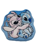 Disney - lilo et stitch - coussin en velboa en forme de stitch et angel 40cm