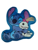 Disney - lilo et stitch - coussin en velboa en forme de stitch et souillon 40cm
