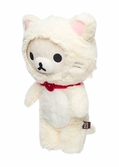Korilakkuma - peluche "costume chat blanc" medium 34cm