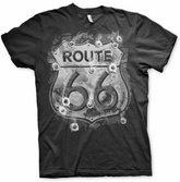 LIFESTYLE - T-Shirt Route 66 Bulletholes (XXL)