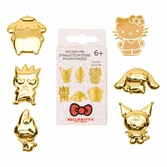 Hello kitty by loungefly assortiment pin's émaillés blind box 50th anniversary gold (12)