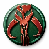 Star wars - mandalorian symbol - button badge 25mm