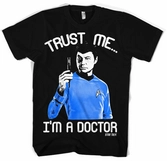 T-shirt STAR TREK : Trust Me I'am the Doctor - M