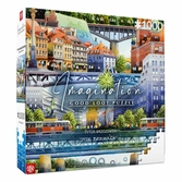 Tytus brzozowski puzzle imagination warsaw bridges (1000 pièces)