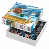 Rafal olbinski puzzle imagination the shape of color green (1000 pièces)