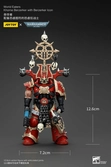 Warhammer 40k figurine 1/18 world eaters khorne berzerker with berzerker lcon 13 cm