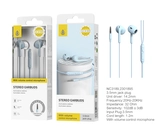 Ecouteurs + micro,  contrôle du volume - 1,2m - prise jack - blue nc3189