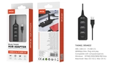 Hub usb 4 ports ta0462- noir