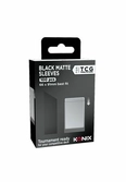 100 x black matte sleeves 66x91 mm fundas para tcg