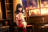Gridman universe statuette pvc 1/7 rikka takarada 24 cm
