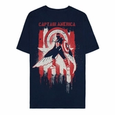 Marvel - captain america - t-shirt homme à manches courtes "flag of the falcon" - s