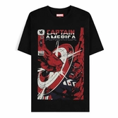 Marvel - captain america - t-shirt homme à manches courtes "retro" - s