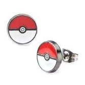 POKEMON - Boucles d'oreilles PokeBall Steel