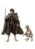 Le seigneur des anneaux - frodon & gollum -fig. s.h. figuarts 6 & 12cm