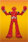 Super robot mach baron figurine super metal action mach baron 21 cm