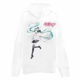 Hatsune miku sweater à capuche white (xxl)