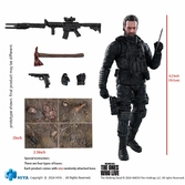 The walking dead: the ones who lived figurine 1/18 exquisite mini daryl dixon dark eyes walker 11 cm