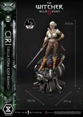 The witcher 3: wild hunt museum masterline statuette 1/3 wild hunt ciri fiona elen riannon bonus version 81 cm