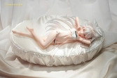 Original character statuette pvc 1/7 wakening white haired-chan illustration by hayashi kewi 11 cm