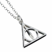 HARRY POTTER - Sterling SILVER Deathly Hallows Necklace