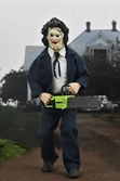 Leatherface pretty woman mask 50th anniversary clothed action figura 20 cm the texas chainsaw massacre