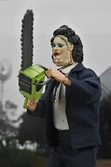 Leatherface pretty woman mask 50th anniversary clothed action figura 20 cm the texas chainsaw massacre