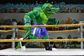 Stump wrestling leatherhead scale action figura 18 cm teenage mutant ninja turtles archie comics