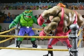 Stump wrestling leatherhead scale action figura 18 cm teenage mutant ninja turtles archie comics