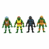 Stump wrestling turtles pack 4 scale action figuras 18 cm teenage mutant ninja turtles archie comics