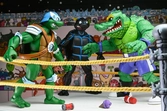 Stump wrestling turtles pack 4 scale action figuras 18 cm teenage mutant ninja turtles archie comics