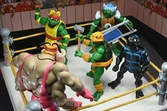 Stump wrestling turtles pack 4 scale action figuras 18 cm teenage mutant ninja turtles archie comics