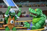 Stump wrestling turtles pack 4 scale action figuras 18 cm teenage mutant ninja turtles archie comics