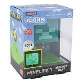 Minecraft - zombie noyé - lampe icone 10cm
