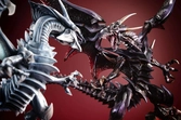 Yu-gi-oh! duel monsters statuette pvc art works monsters red-eyes black dragon holographic edition 32 cm