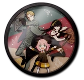 Spy x family - loid, yor & anya - wood decor frame 3d poster 30x30cm