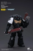 Warhammer 40k figurine 1/18 space marines black templars outriders brother valtus 14 cm