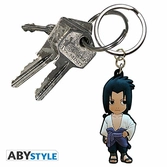 Naruto shippuden - porte-cles pvc - sasuke