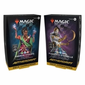 Magic the gathering aetherdrift présentoir decks commander (4) francais
