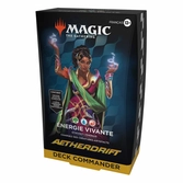 Magic the gathering aetherdrift présentoir decks commander (4) francais