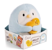 Big friends - pingouin waddle avec canard - peluche 27cm
