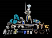 Mythic legions: ashes of agbendor figurine blue shield solider deluxe builder set