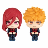 Blue lock statuette pvc look up rensuke kunigami & hyoma chigiri second selection ver. 11 cm (with gift)