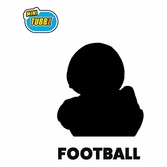 Sports tubbz mini figurine pvc football 5 cm