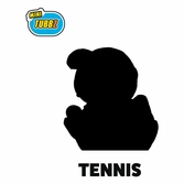 Sports tubbz mini figurine pvc tennis 5 cm
