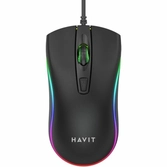 Havit  - souris gaming retro-éclairée filaire - noire