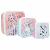 Reine des neiges - let's eat - boîtes à snack - 3 pcs
