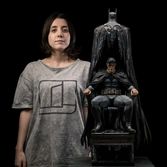 Dc comics statuette legacy replica 1/4 batman and bruce wayne 79 cm