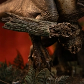 Jurassic park statuette 1/20 demi art scale t-rex chase 30 cm